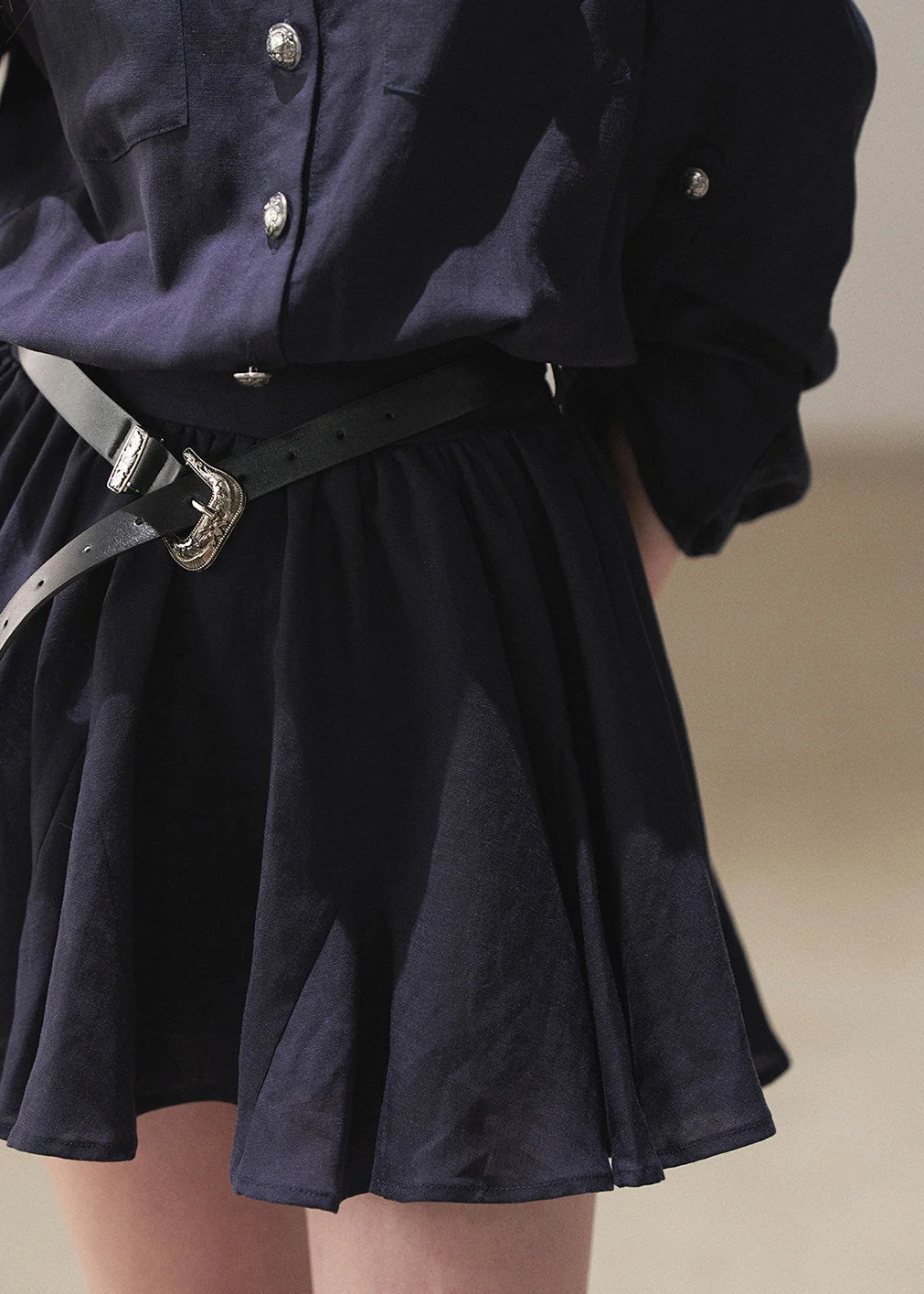 Moonlit Sea Shirt Dress & Shawl Set - iotean