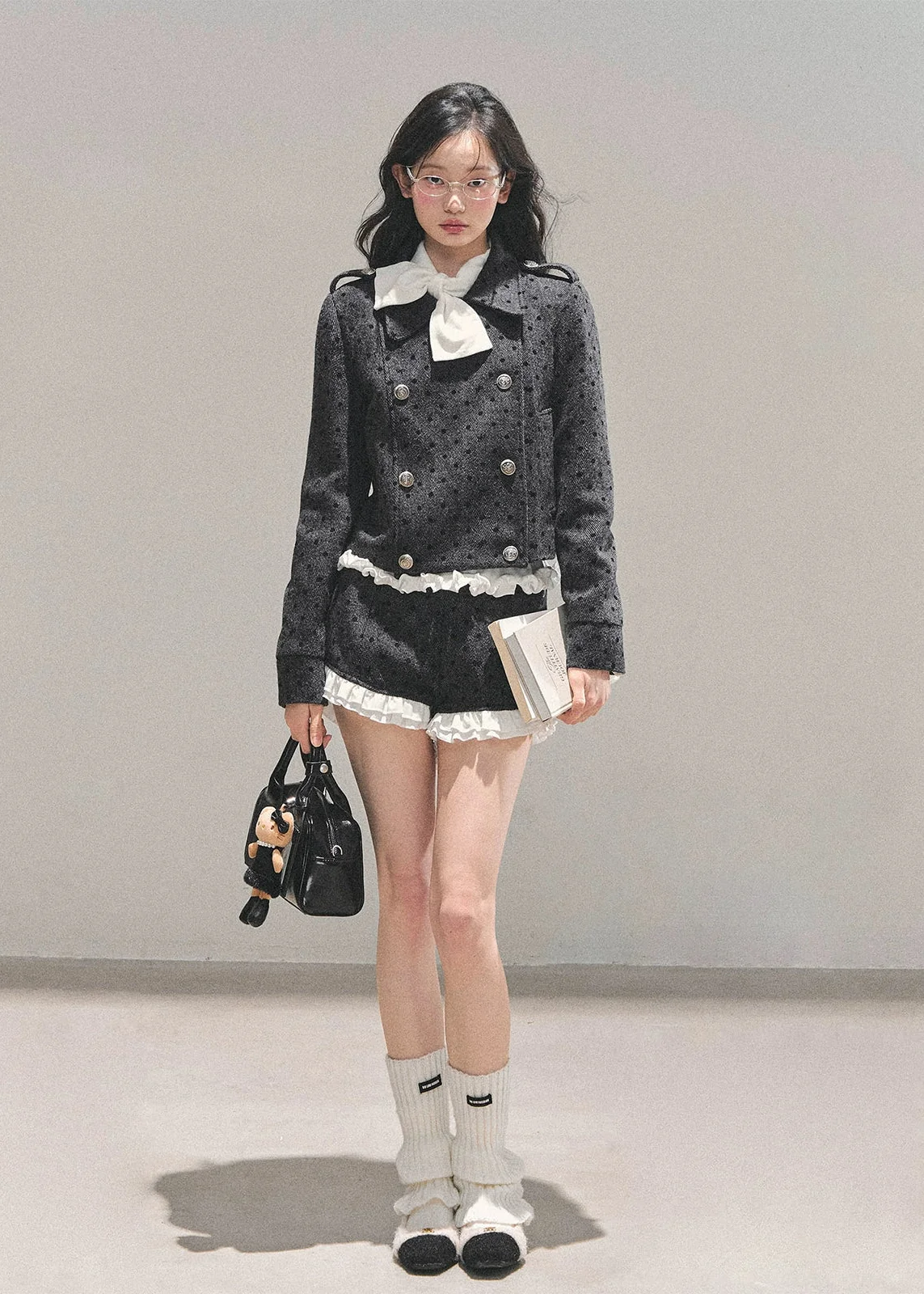 Moonlit Petal Wool Suit Set - iotean