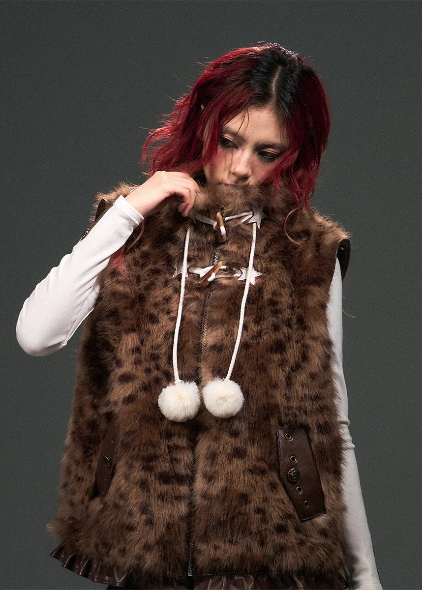 Feral Echo Leopard Vest - iotean