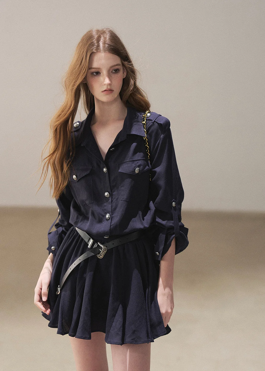 Moonlit Sea Shirt Dress & Shawl Set - iotean