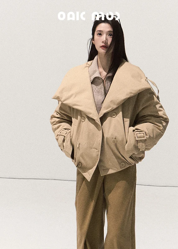 Snowy Night Quilted Down Coat - iotean