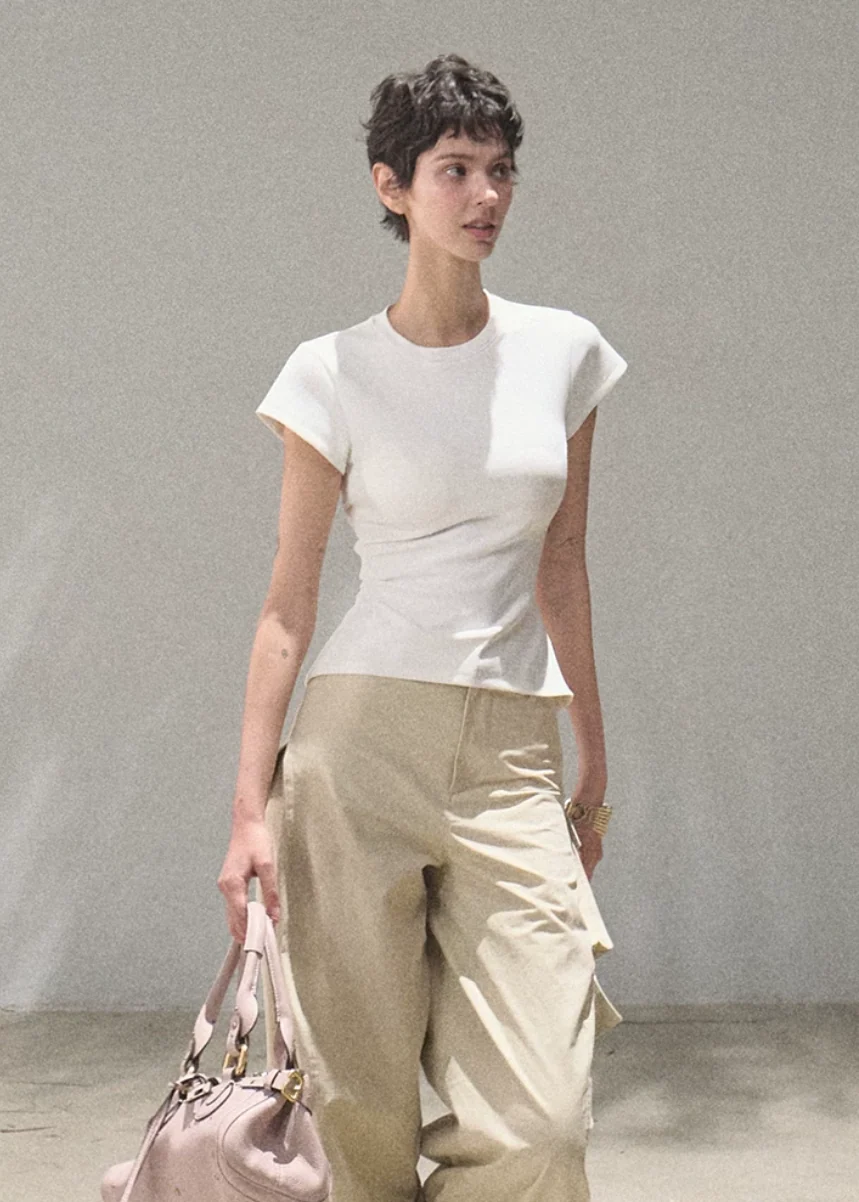 Gap in the Wind Slim Cotton T-Shirt - iotean
