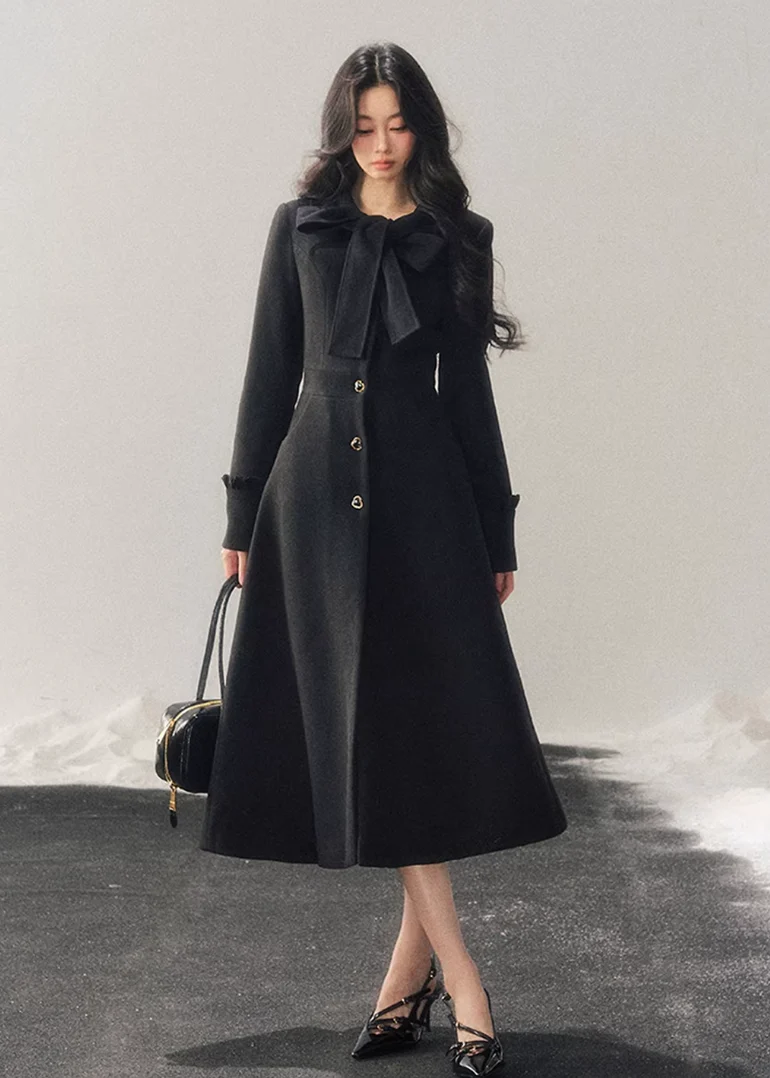 Snowy Night Hepburn Trench - iotean