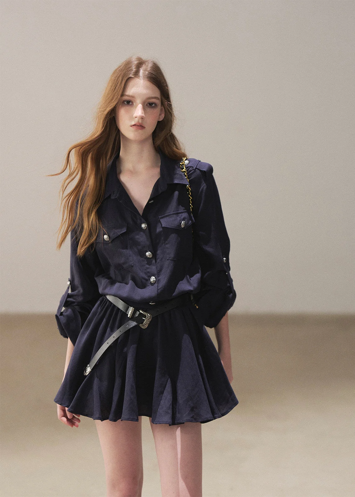 Moonlit Sea Shirt Dress & Shawl Set - iotean