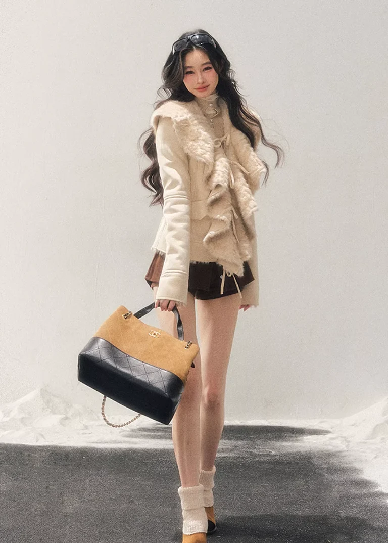 Calm Touch Winter Fur Coat - iotean