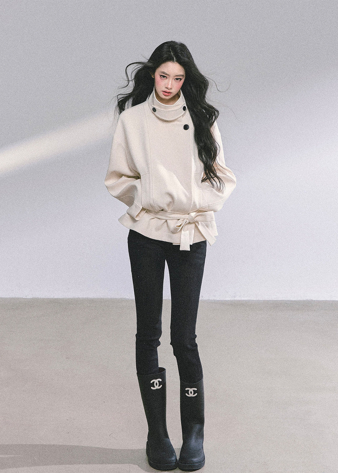 First Snow Trench Knit Coat - iotean
