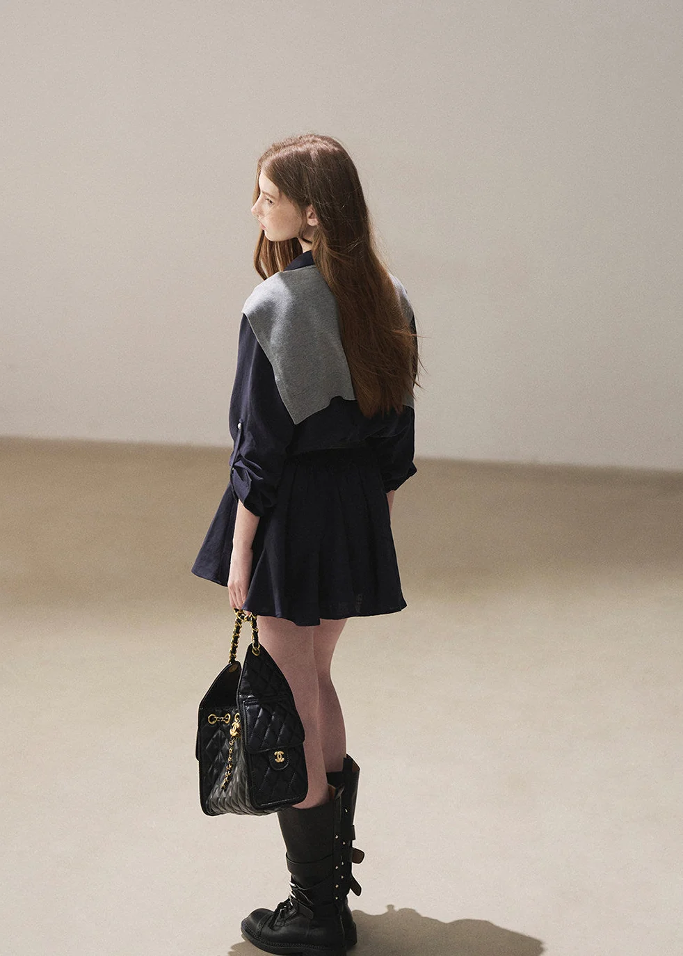 Moonlit Sea Shirt Dress & Shawl Set - iotean