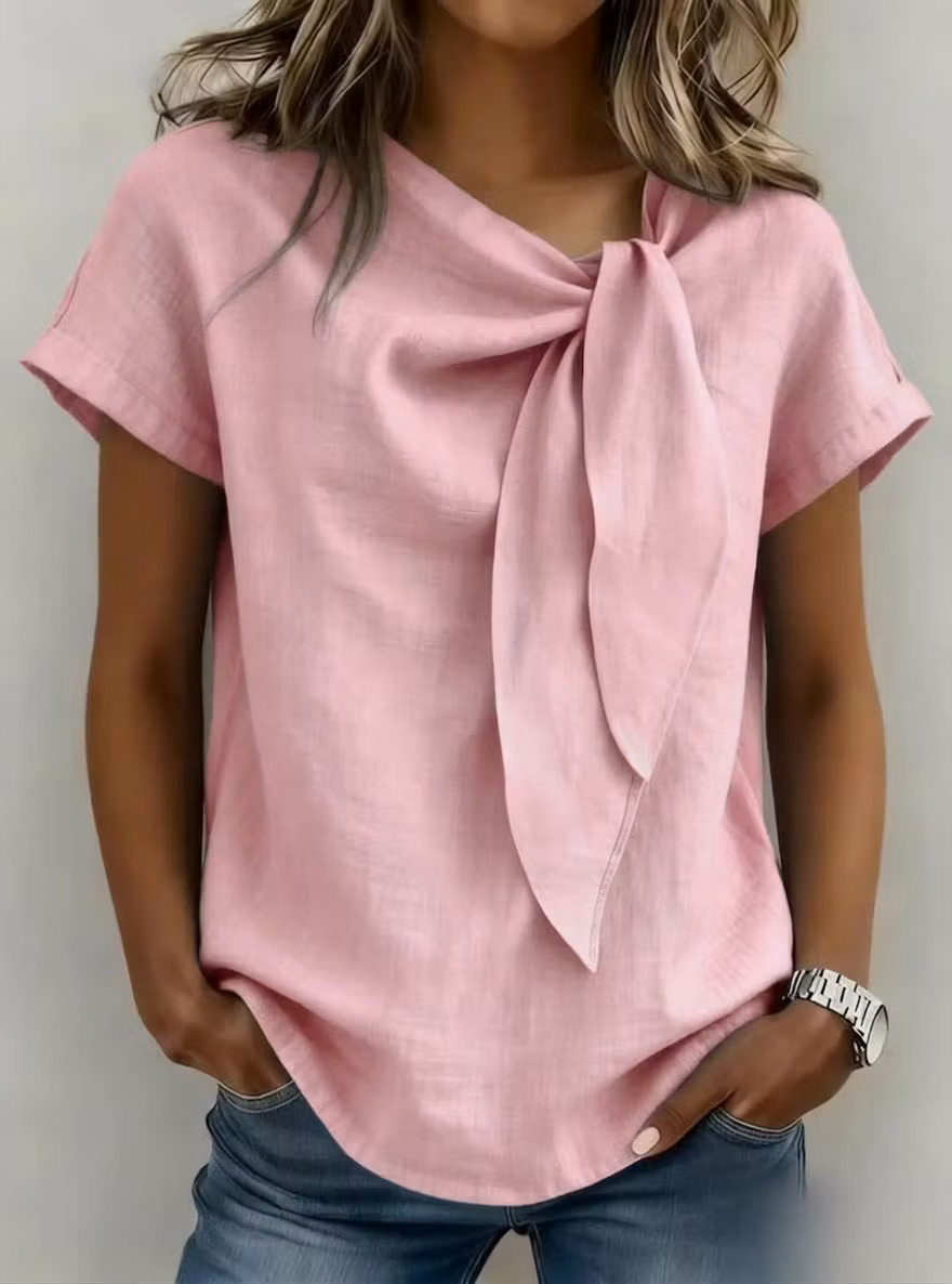 Casual Linen And Cotton Tops - iotean