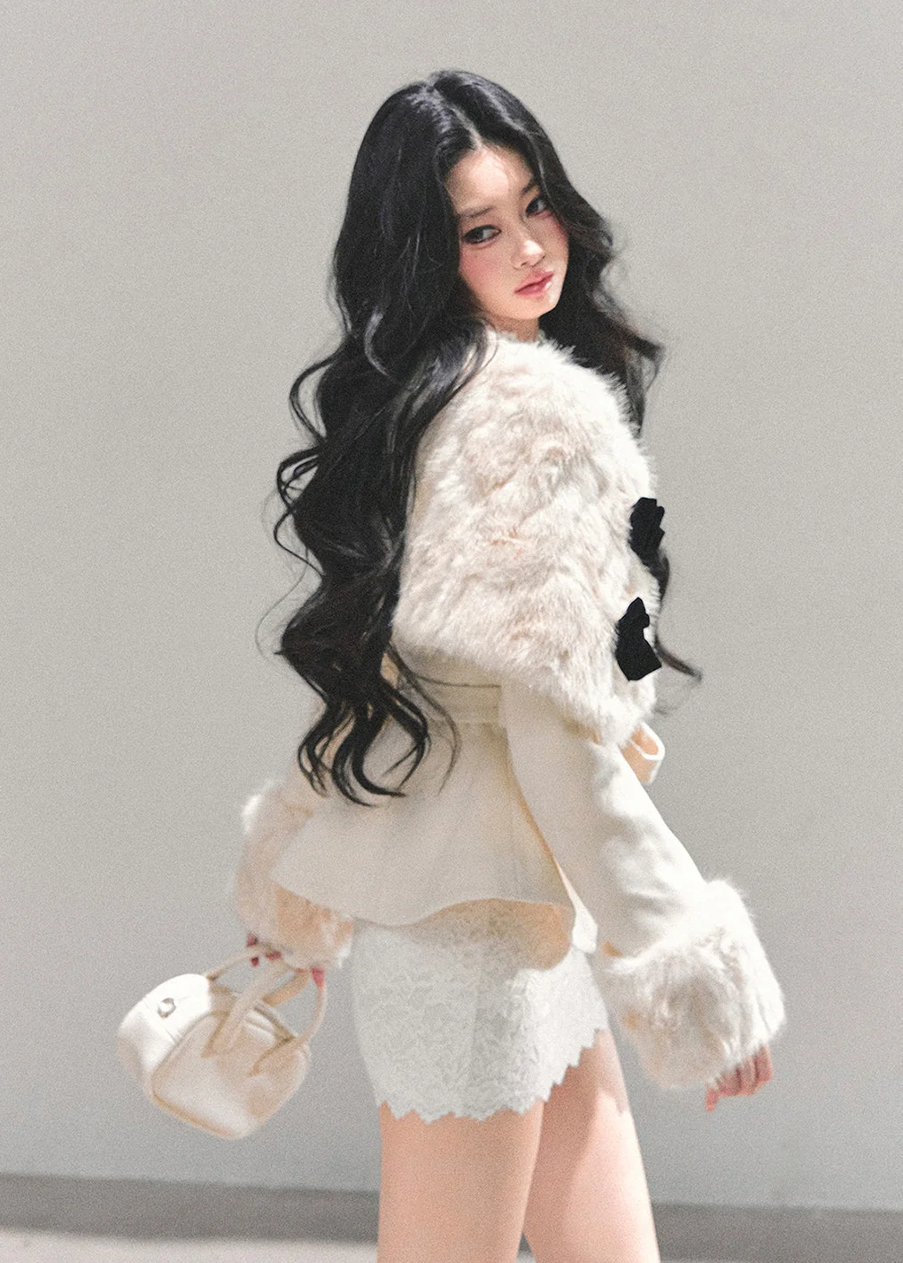 Fairytale Bow Fur Ensemble Set - iotean