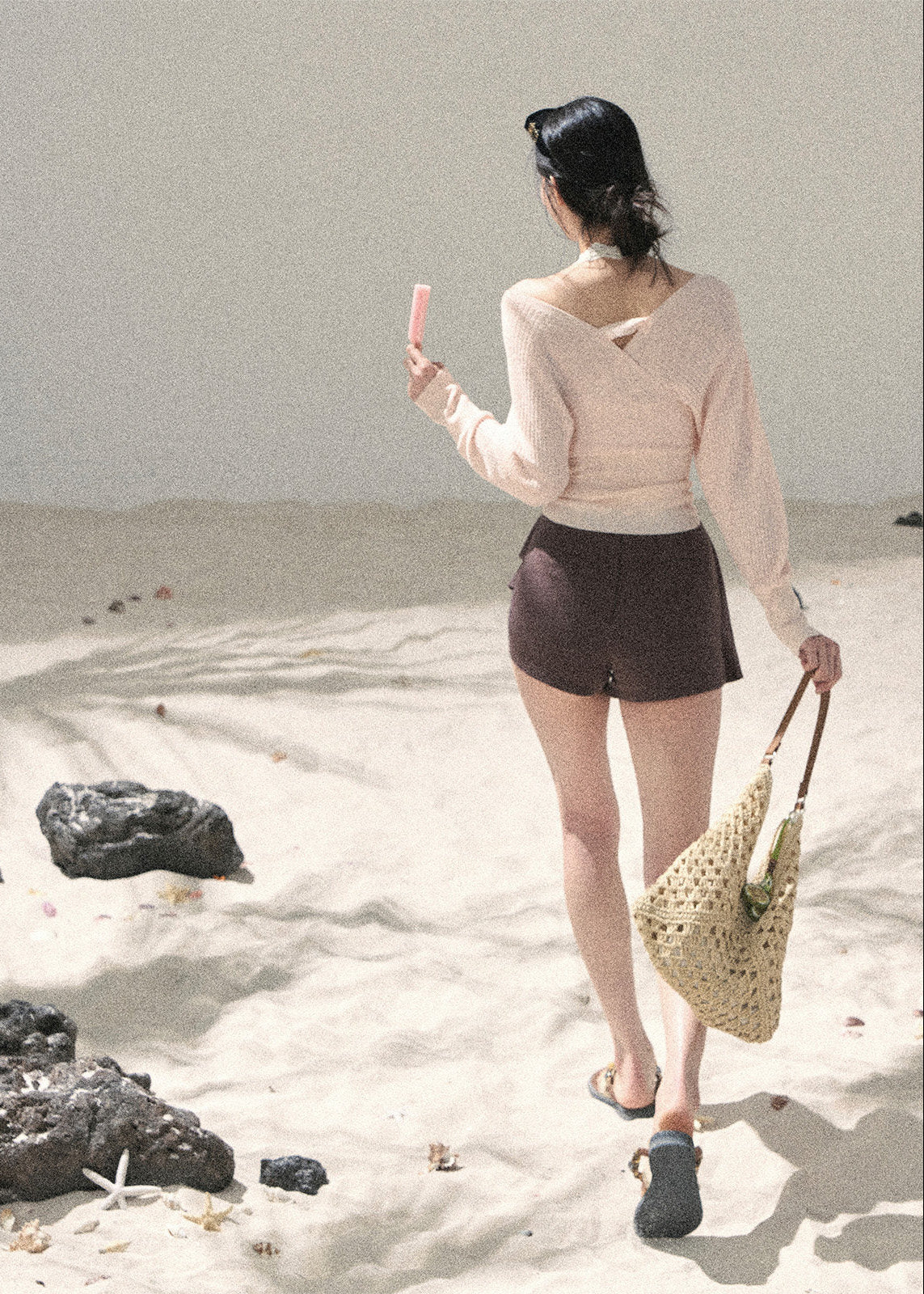 Cool Touch V-Neck Cover-Up Top Set - iotean