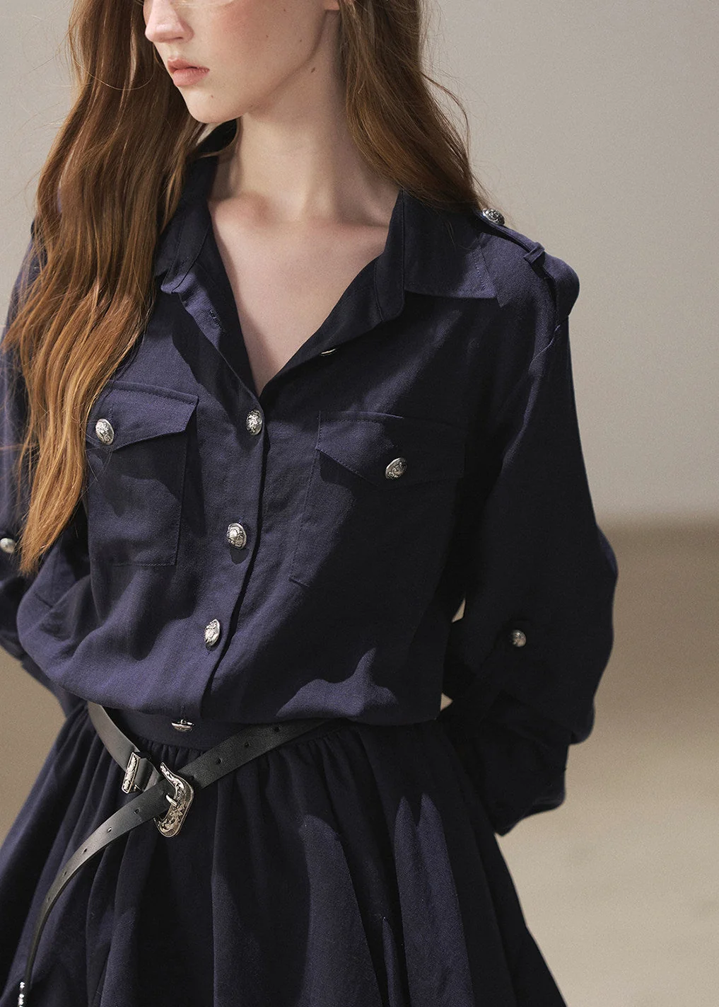 Moonlit Sea Shirt Dress & Shawl Set - iotean