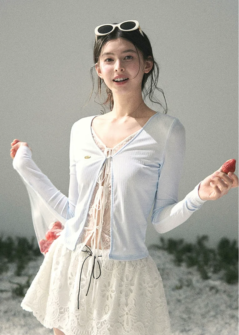 Dream in the Gap Lace Layered Top - iotean