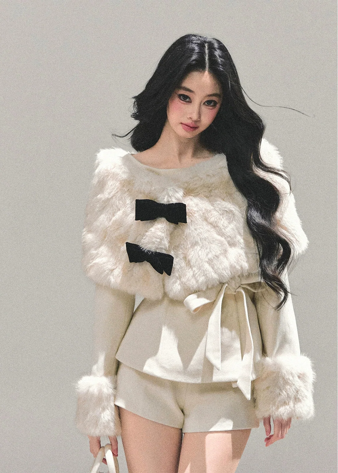 Fairytale Bow Fur Ensemble Set - iotean