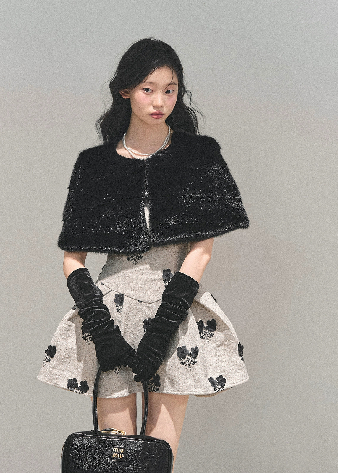 Moss Whispers Puffy Dress Set - iotean