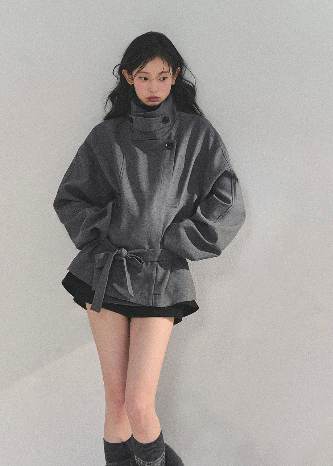 First Snow Trench Knit Coat - iotean