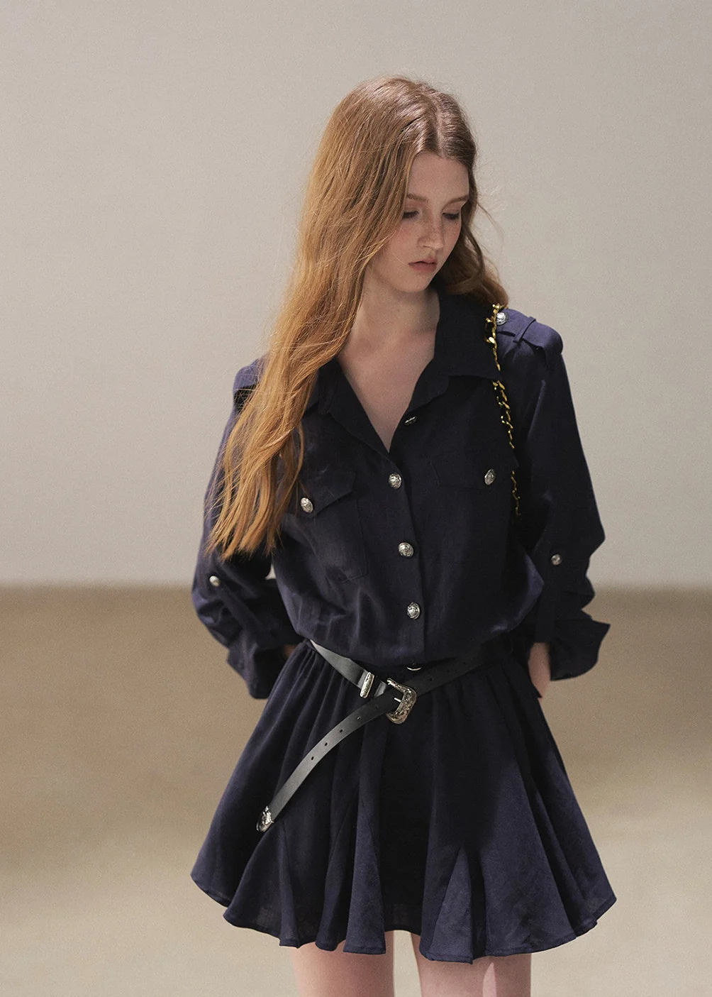 Moonlit Sea Shirt Dress & Shawl Set - iotean