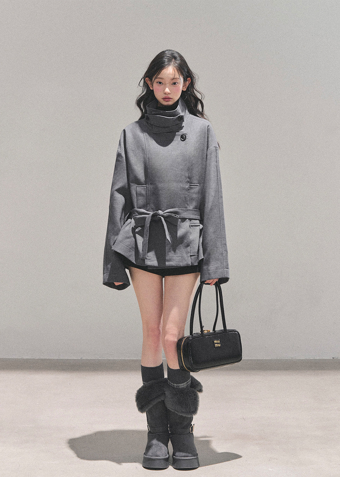 First Snow Trench Knit Coat - iotean