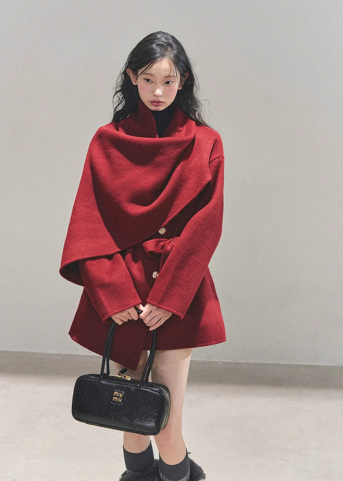 Winter Balse Reversible Wool Coat - iotean