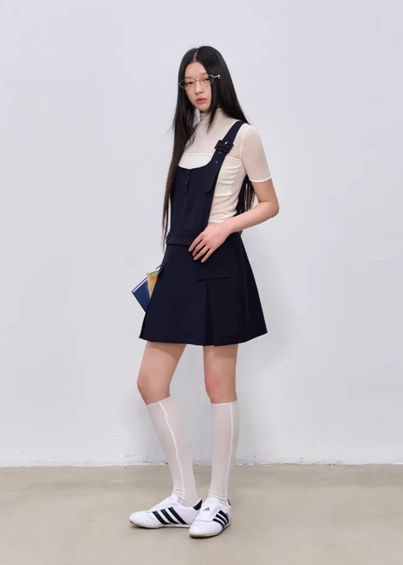 Soft Veil High-Neck Tee - iotean